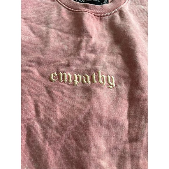 Blind Rooster pink with embroidered sleeves sweatshirt size Large - Picture 4 of 10